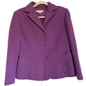 Petite Sophisticate Wool and Cashmere Women’s Blazer Size 8